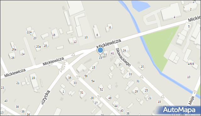 Kutno, Mickiewicza Adama, 13, mapa Kutno