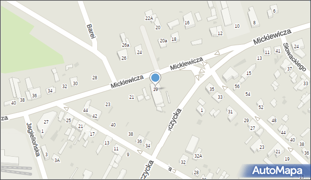 Kutno, Mickiewicza Adama, 19, mapa Kutno