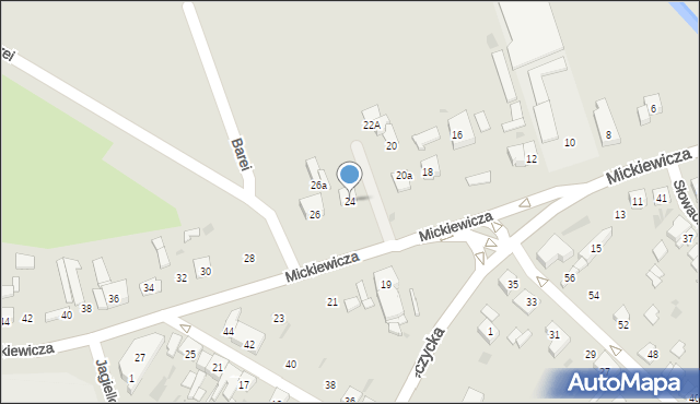 Kutno, Mickiewicza Adama, 24, mapa Kutno
