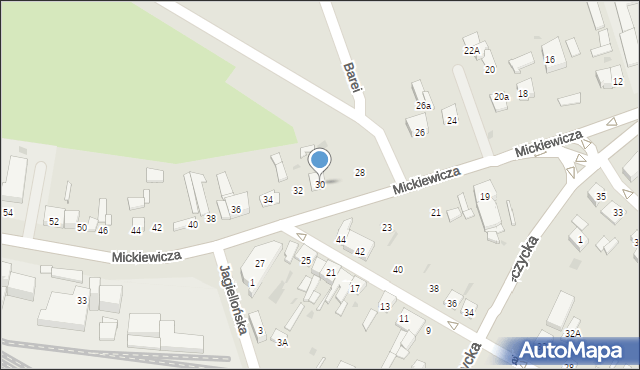 Kutno, Mickiewicza Adama, 30, mapa Kutno