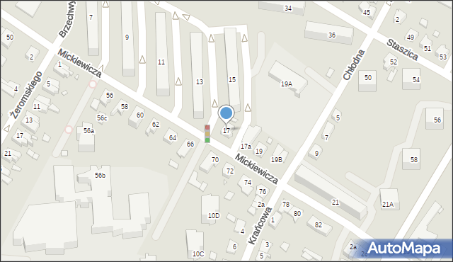 Kwidzyn, Mickiewicza Adama, 17, mapa Kwidzyn