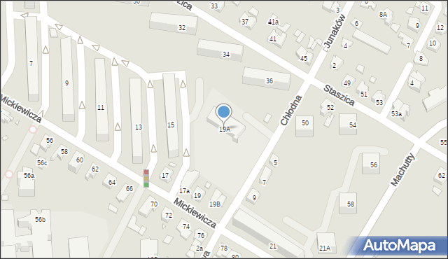 Kwidzyn, Mickiewicza Adama, 19A, mapa Kwidzyn