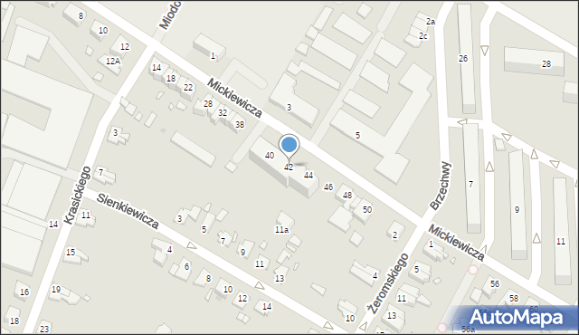 Kwidzyn, Mickiewicza Adama, 42, mapa Kwidzyn