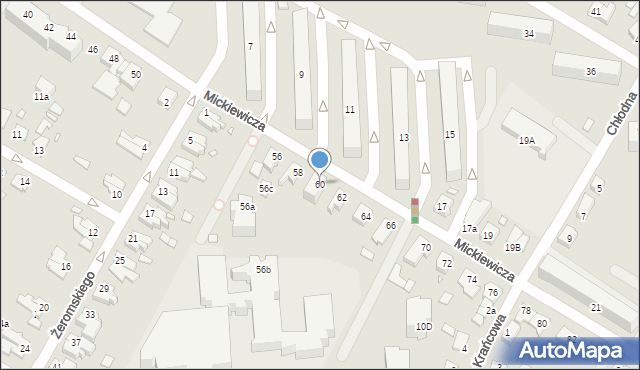 Kwidzyn, Mickiewicza Adama, 60, mapa Kwidzyn