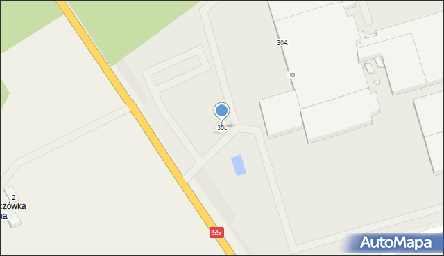 Kwidzyn, Miłosna, 30c, mapa Kwidzyn