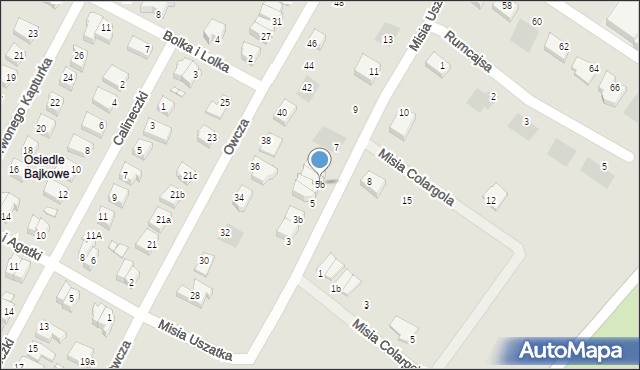 Kwidzyn, Misia Uszatka, 5b, mapa Kwidzyn