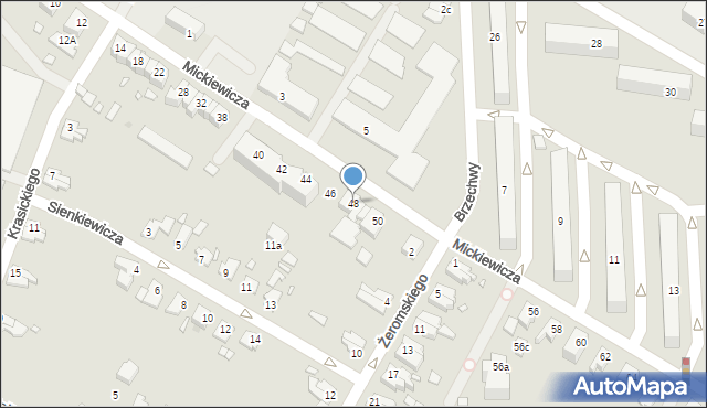 Kwidzyn, Mickiewicza Adama, 48, mapa Kwidzyn