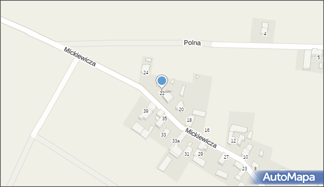 Łambinowice, Mickiewicza Adama, 22, mapa Łambinowice
