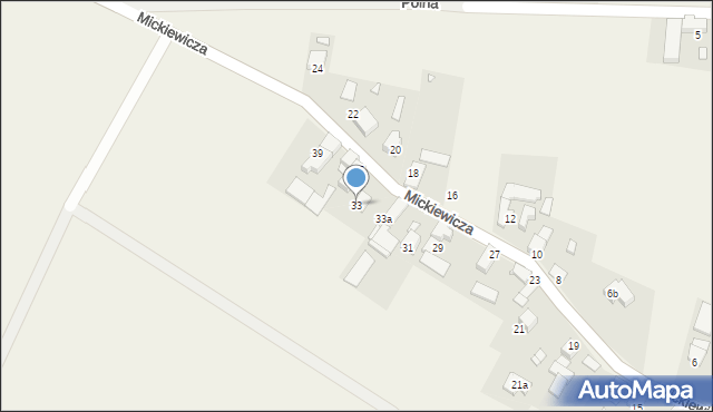 Łambinowice, Mickiewicza Adama, 33, mapa Łambinowice