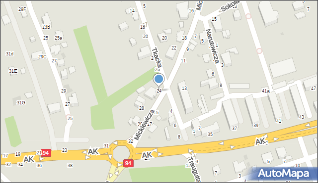 Łańcut, Mickiewicza Adama, 24, mapa Łańcut