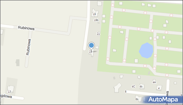 Łask, Miła, 26, mapa Łask