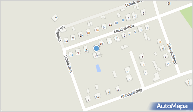 Latowicz, Mickiewicza Adama, 17, mapa Latowicz