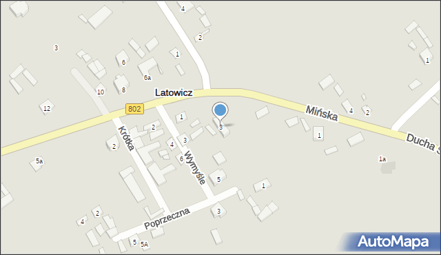 Latowicz, Mińska, 3, mapa Latowicz