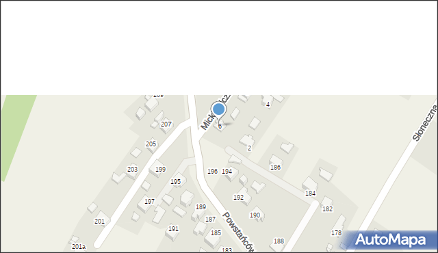 Łaziska, Mickiewicza Adama, 6, mapa Łaziska