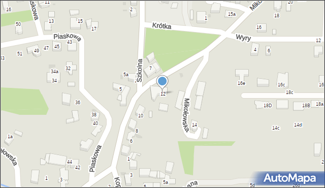 Łaziska Górne, Mikołowska, 12, mapa Łaziska Górne