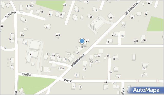 Łaziska Górne, Mikołowska, 19, mapa Łaziska Górne