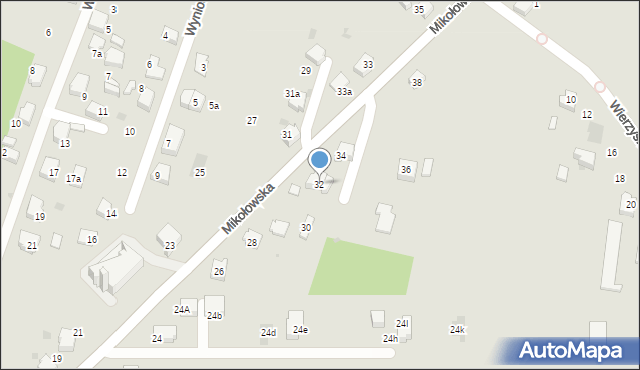 Łaziska Górne, Mikołowska, 32, mapa Łaziska Górne