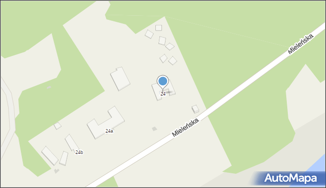 Łazy, Mieleńska, 24, mapa Łazy