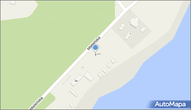 Łazy, Mieleńska, 9, mapa Łazy