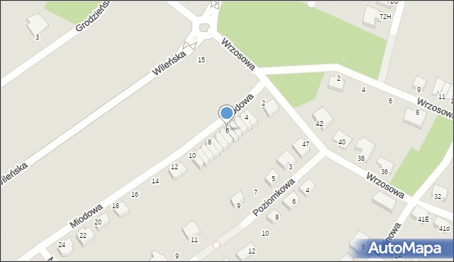 Lębork, Miodowa, 6, mapa Lębork