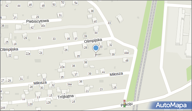 Lędziny, Miarki Karola, 37, mapa Lędziny