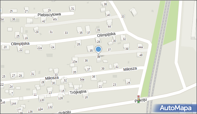 Lędziny, Miarki Karola, 38, mapa Lędziny