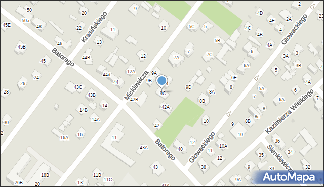 Legionowo, Mickiewicza Adama, 9C, mapa Legionowo