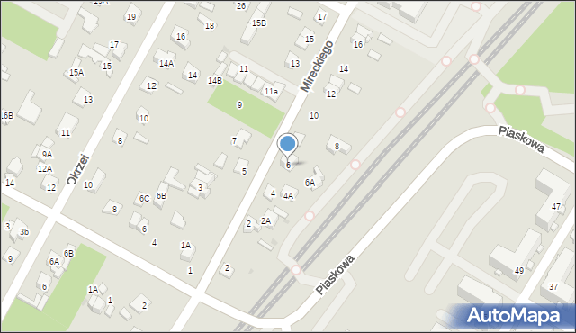 Legionowo, Mireckiego Józefa, 6, mapa Legionowo