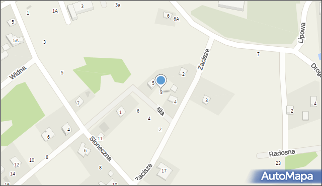 Leoncin, Miła, 3, mapa Leoncin