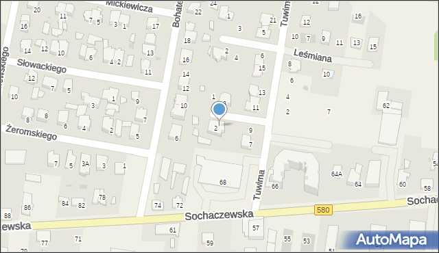 Leszno, Miłosza Czesława, 4, mapa Leszno