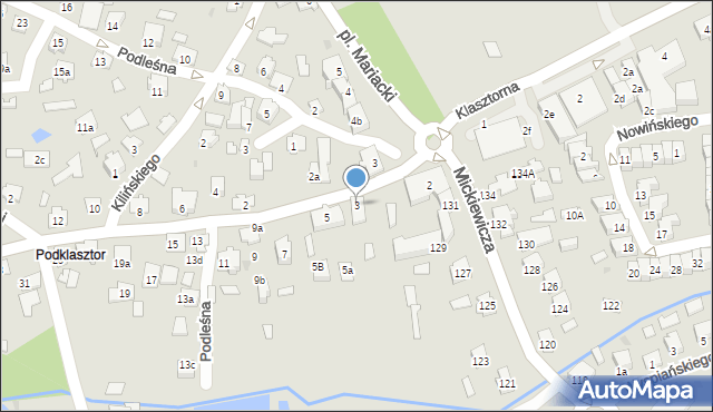 Leżajsk, Michałka Tomasza, 3, mapa Leżajsk