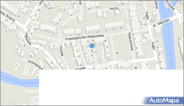 Lidzbark Warmiński, Milewicza Waldemara, 7, mapa Lidzbark Warmiński