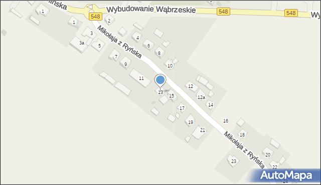 Lisewo, Mikołaja z Ryńska, 13, mapa Lisewo