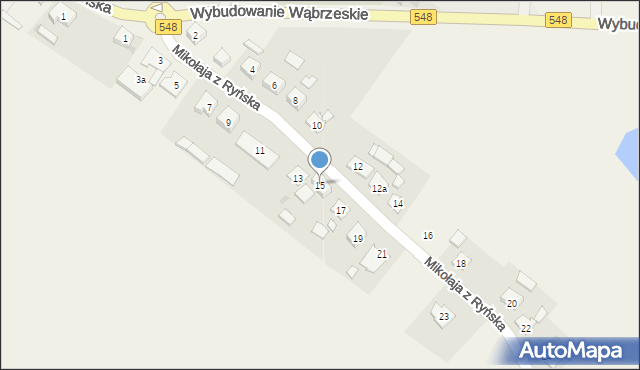 Lisewo, Mikołaja z Ryńska, 15, mapa Lisewo