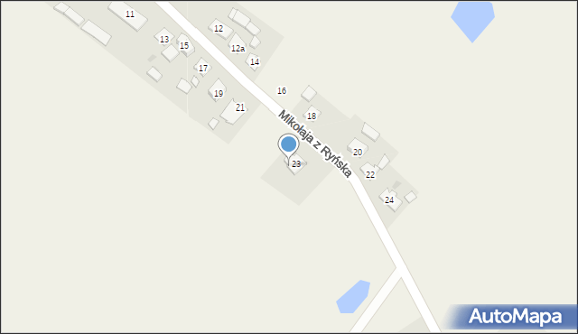 Lisewo, Mikołaja z Ryńska, 23A, mapa Lisewo