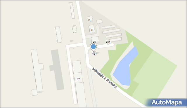 Lisewo, Mikołaja z Ryńska, 42, mapa Lisewo