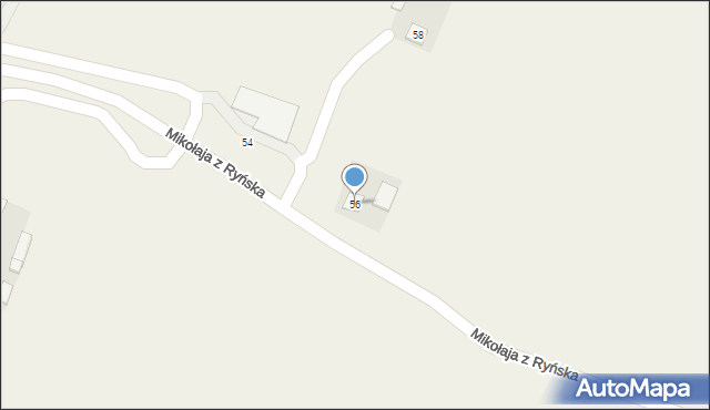 Lisewo, Mikołaja z Ryńska, 56, mapa Lisewo