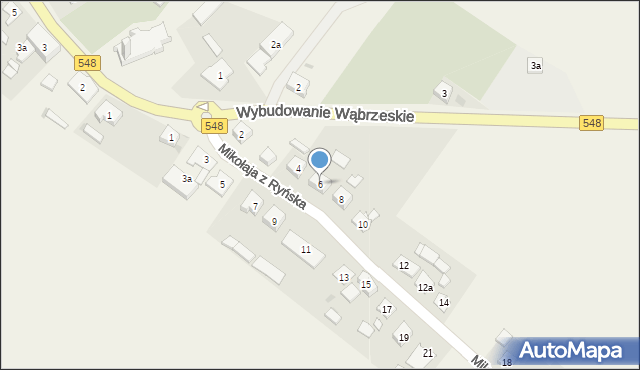 Lisewo, Mikołaja z Ryńska, 6, mapa Lisewo