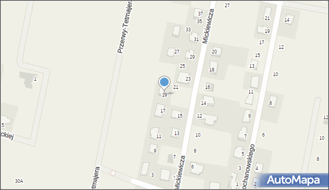 Łochowo, Mickiewicza Adama, 19, mapa Łochowo