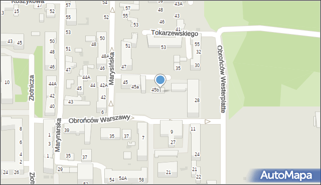 Łódź, Mianowskiego Józefa, 38, mapa Łodzi