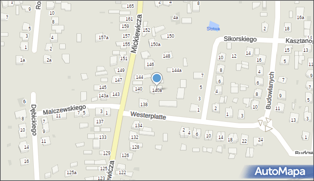 Lubaczów, Mickiewicza Adama, 140a, mapa Lubaczów