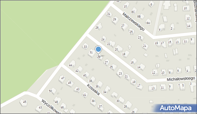 Lubin, Michałowskiego Piotra, 29, mapa Lubin