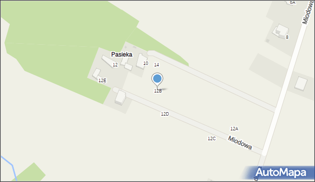 Lubojna, Miodowa, 12B, mapa Lubojna