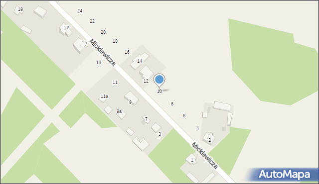 Lucynów Duży, Mickiewicza Adama, 10, mapa Lucynów Duży