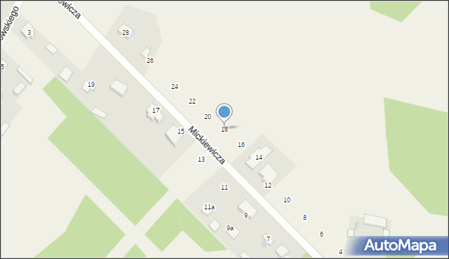 Lucynów Duży, Mickiewicza Adama, 18, mapa Lucynów Duży