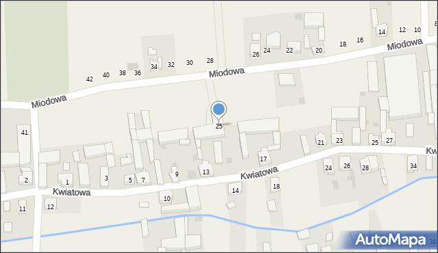 Lutogniew, Miodowa, 25, mapa Lutogniew