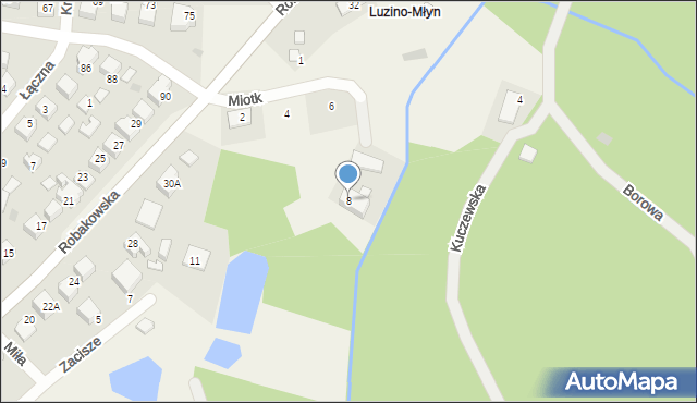 Luzino, Miotk Pawła, 8, mapa Luzino
