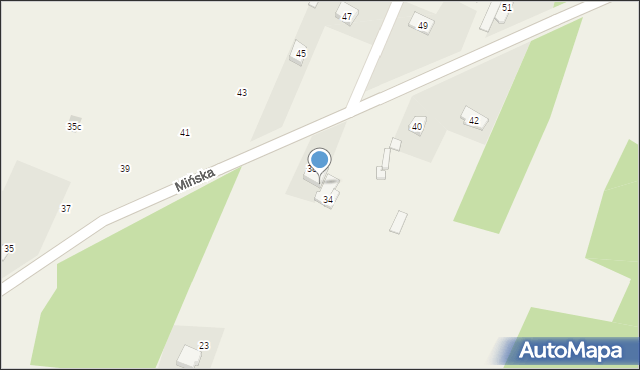 Majdan, Mińska, 36, mapa Majdan