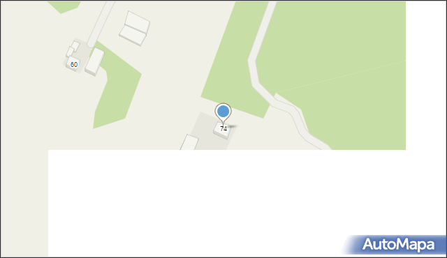 Majdan, Mińska, 74, mapa Majdan