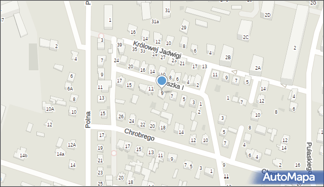 Maków Mazowiecki, Mieszka I, 9, mapa Maków Mazowiecki